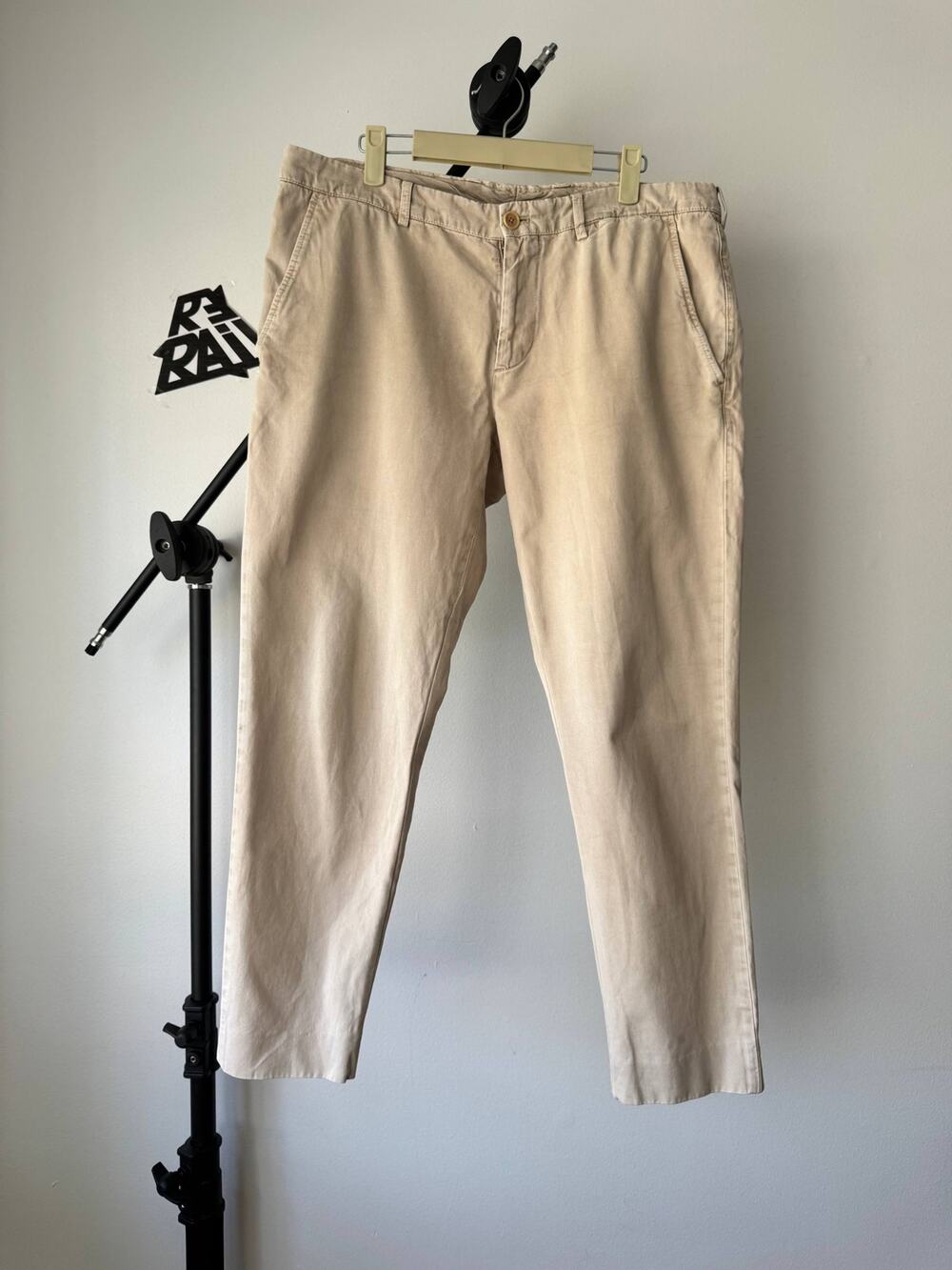 Brunello Cucinelli Cotton Chino Pants Beige